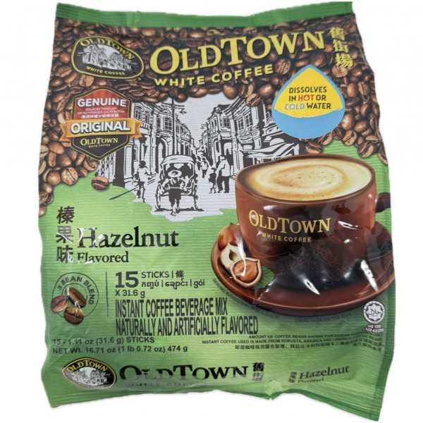 Old Town White Coffee Hazelnut Flavoured
